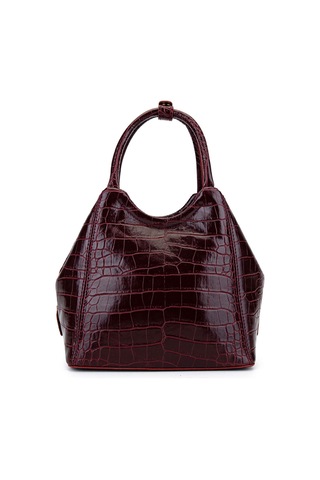 Tamer Tanca Kadın Suni Deri Bordo Kol Çantası 1003 2031 Bn Cnt Sk25-26 Bordo Kroko Bordo
