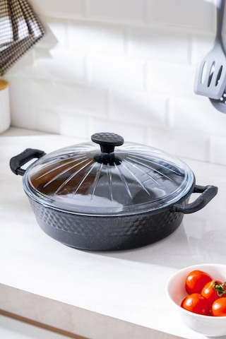 Acar Diamente Pilav/karnıyarık Tencere - 30 Cm Siyah