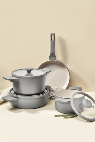 Luna 7 Parça Tencere Seti Krem