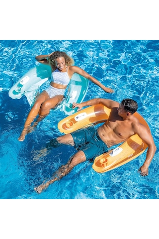Intex Sit'n Float Aufblasbarer Poolsessel, Halbtauchig, Aufblasba