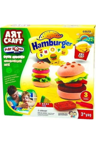Oyun Hamuru 150gr - Hamburger Çok Renkli