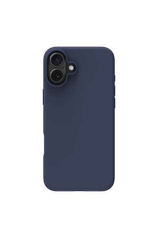 Apple Uyumlu iPhone Buff 16 Magsafe Rubber Fit Silikon Kılıf Storm Blue