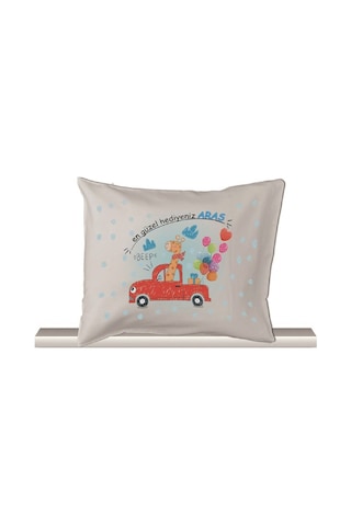 Pia Baby Gl 1902-10 İsme Özel Bebek Yastık Kılıfı Krem