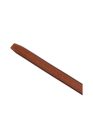 Fındık Erkek F-734-42 Grande Arsel Deri Klasik Kemer Genişlik 3.5 Cm Bej