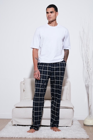 Buratti Pamuklu Regular Fit Normal Bel Düz Paça Cepli Erkek Pijama Altı 6574003 Lacivert