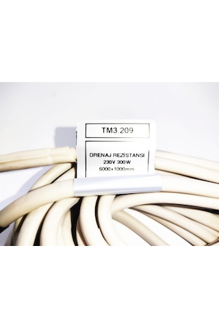 Kuluçka Drenaj Isıtıcı Rezistansı 6mt Sıcak 1mt Soğuk 300w 230v Tm3.209