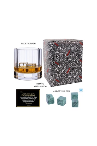 Perlotus 310 Cc Churchill Nude Kristal Viski Bardağı Tek 1 Adet Viski Taşı Hediyeli