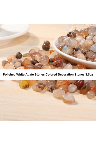 Xiyyadms 100g Pür Agate Taşları - 7-9mm Parlatılmış Kırık Taşlar, Akvaryum Ve Dinî Ambalaj, Çeşitli Renkler