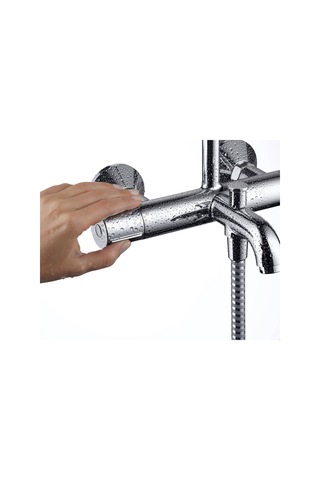 Hansgrohe Vernis Blend 200 1 Jet Termostatlı Duş Kolonu - 26274000 Krom