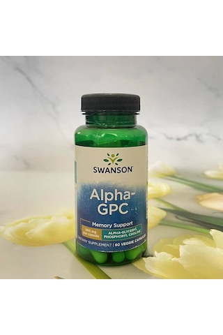 Swanson Vitamins Alpha Gpc Phospholipids Choline Memory Support 300 Mg 60 Veggie Caps