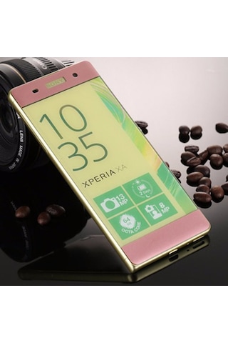 Bufalo Sony Xperia XA Ultra - Kavisli 3D Cam Ekran Koruyucu Rose Gold