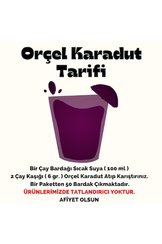 Orçel Karadut Aromalı Içecek Tozu Oralet Çay 2 x 300 G