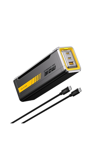Aohi Starship 20.000 Mah 310w Pd3.1 Powerbank, Akıllı Dijital Göstergeli 2si1 Arada Taşınabilir Hızlı Şarj Cihazı, Şarj İstasyonu, Siyah