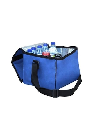 Soğuk Tutucu Termos Çanta Piknik Seyahat Çantası Isı Yalıtımlı Çanta Piknik Kamp Plaj Buzluğu Mavi