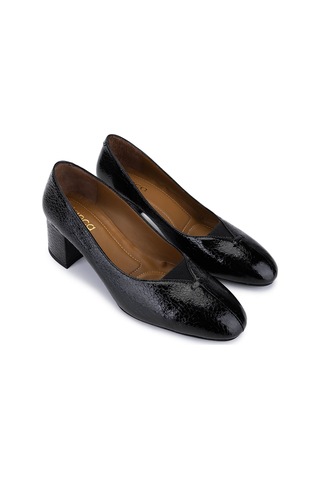 Tamer Tanca Kadın Hakiki Deri Siyah Klasik Ayakkabı 1135 06101 Bn Ayk Sk25-26 Sıyah Siyah