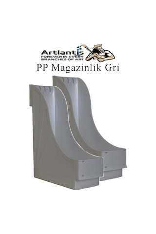 Plastik Magazinlik Gri 2 Adet Plastik Kutu Klasörü Magazinlik A4 Dosya Ve Masa Düzenleyici Sınıf Ev Ofis