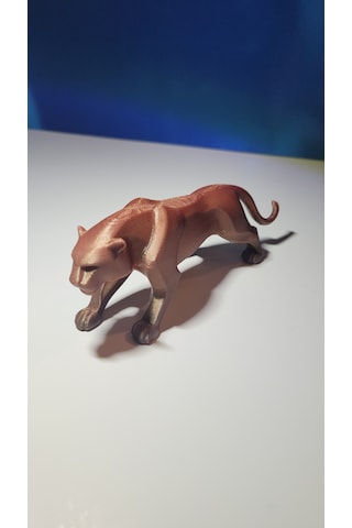 Dobi3d Dekoratif Kaplan Figürü Renk Geçişli 3d Baskı Kaplan Heykeli El Yapımı Masaüstü Dekor Objesi