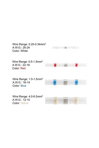 300pcs Lehim Konnektör Seti Su Geçirmez Ve Yalıtımlı Kablo Terminalleri