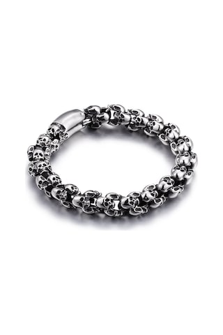 Yystore Erkek Titanyum Çelik Küba Bileklik Klt-8304 Moda Aksesuarları 22.5cm Çelik