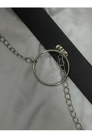 Dükkan Design Halkalı Gotik Kemer Siyah