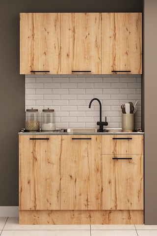 120 CM ŞİLA EVYELİ MİNİ MUTFAK ÜST DOLABI