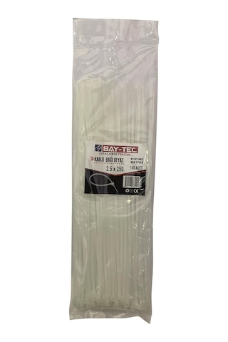 Baytec Cırt Kelepçe Beyaz 2,5 250 Mk1785