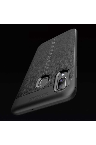 Samsung Uyumlu Galaxy A10S Kılıf Zore Niss Silikon Kapak-Siyah