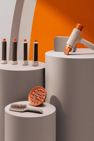 Bork Hair Multi-styler And Dryer F732 Case Ch Saç Şekillendirici Set Saç Kurutma Makineleri Turuncu
