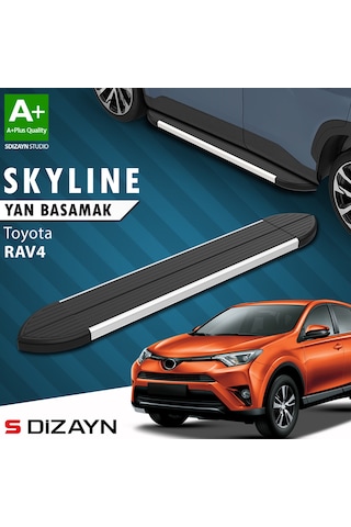 S-dizayn Toyota Rav 4 3 Skyline Aluminyum Yan Basamak 163 Cm 2006-2013 A+ Kalite