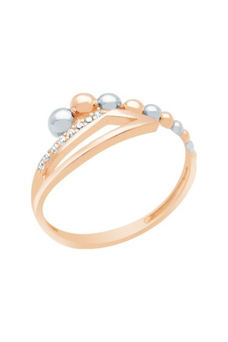 Diamond Line - Gülaylar - Pembe Beyaz Altın 14 Ayar Koleksiyon Yü