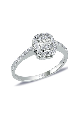 Lova 0,31 Karat Baget Pırlanta Yüzük - 1010343