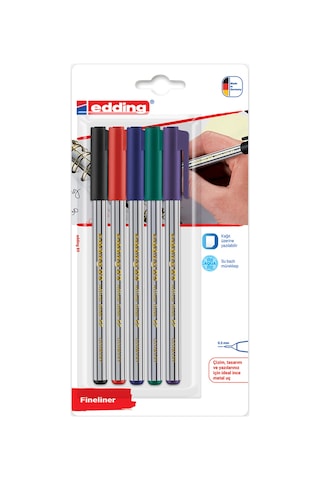Edding 89 Ofis Kalemi 5'li Blister 12likarışık