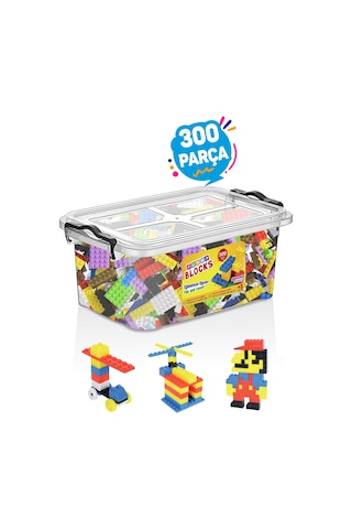 Funny Blocks Mikro Blok 300 Parça Plastik Kutulu Eğlenceli Bloklar