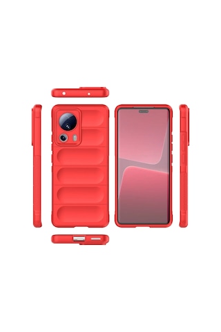 Cosmotex Newface Xiaomi Mi 13 Lite Kılıf Optimum Silikon - Kırmızı