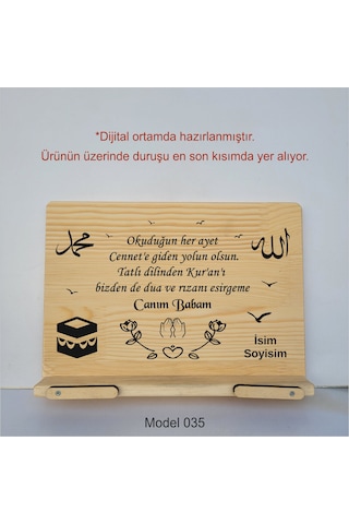 Münzevi Masaüstü Ahşap Rahle/tablet/kitap Tutucu-model035