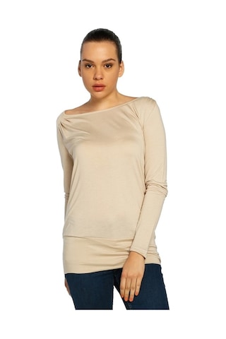 Bulalgiy Kadın Taş Geniş Yaka Bluz - Bga056359