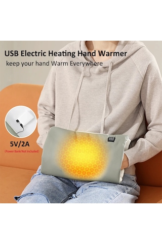 Şarj Edilebilir Elektrikli El Isıtıcı Usb Isıtma Pedi 3 Seviyeli