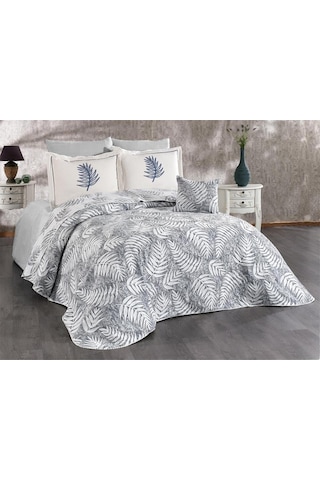 Palmiye Pike Takımı Çift Kişilik Wedding 7 Parça Gri