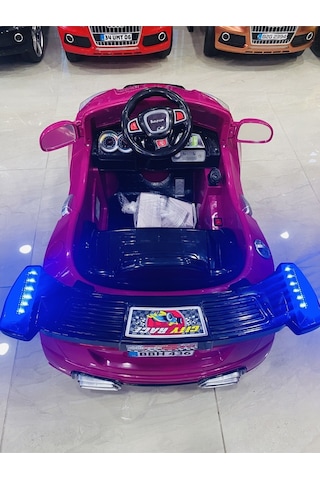 Audi Çocuk Araç Gereçleri Pembe Renk 12 Volt Akülü Araba 0-6 Yaş Mor