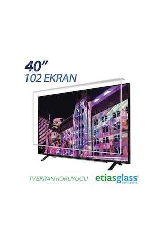Etiasglass 40" 102 Ekran Tv Ekran Koruyucu / 3 Mm Koruma Paneli