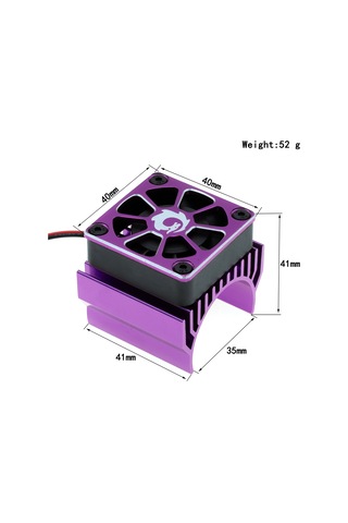 Suofeng Traxxas Trx-4 Trx-6 G631/10 Tırmanma Arabaları İçin Mor Motor Soğutma Fanı - Bjm347