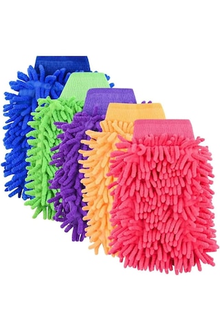 Mikrofiber Şönil Makarna Uçlu Temizlik Bezi Eldiveni