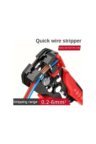 Fastbuy Ön Yükleyici Tel Soyucu 24 10 Awg Çap Antislip Tutamak Yedek Bıçak