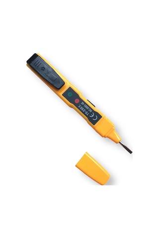 Tek-iş Dedektörlü Faz Kontrol Kalemi Voltaj Test Aleti Akıllı Voltaj Test Cihazı 6885-48