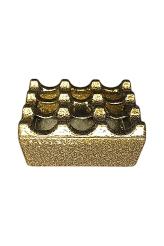 Zethome Kare Küllük Cafe Dore Altın Sarısı Krom Kafe Kül Tablası