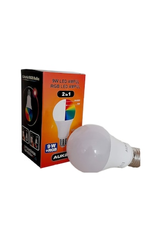 9W Gün Işığı Led + Rgb Led Ampul