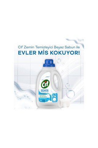 Cif Zemin Temizleyici Beyaz Sabun 1500 Ml X3 3'lü Set