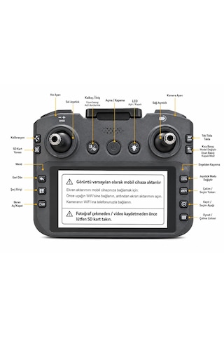 T25 Hd Hava Fotoğrafçılığı Dron Wi-fi Cam 2.4ghz Tek Tuş İniş Kalkış Ekranlı Kumanda Optik Akış Konum Belirleme Drone Usb+hafıza Kart Elektronik Hız Ayarlama Engel Algılama