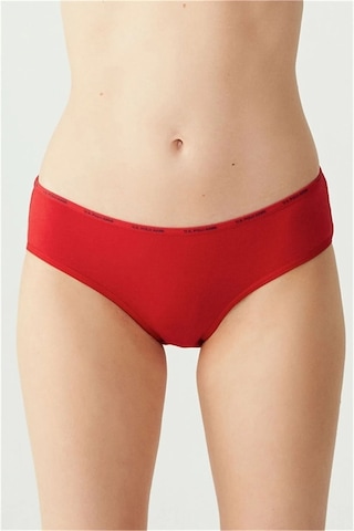 U.s. Polo Assn. Kadın 5'li Yüksek Bel Slip Kırmızı-somon-ten-beyaz-siyah 001