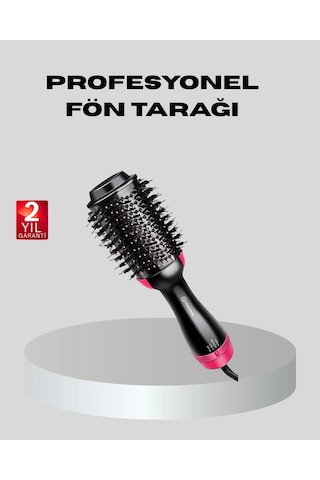 1200w Fön Tarağı - 3 Isı Ayarı, Negatif İyonlu, Hızlı Ve Pürüzsüz Sonuç